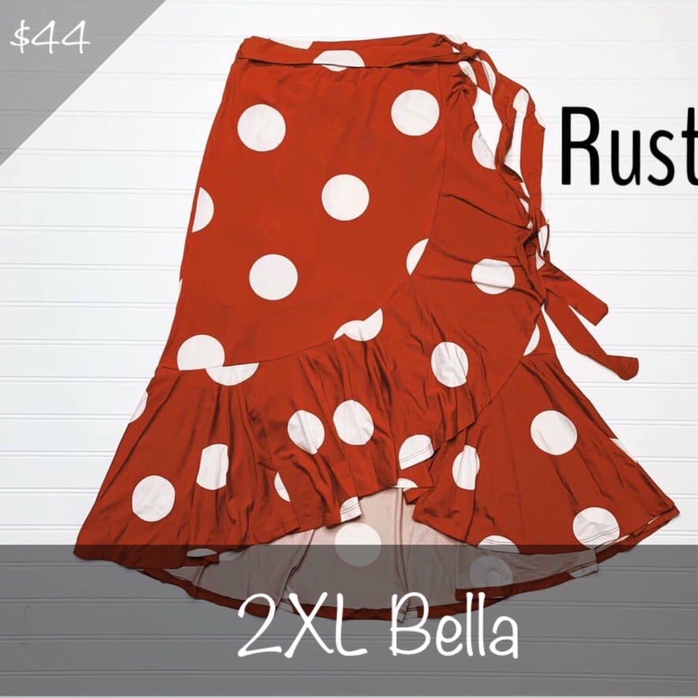 BNWT LuLaRoe Bella Ruffle Wrap Skirt